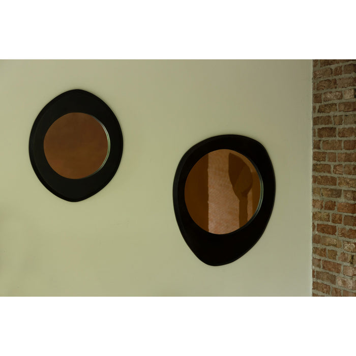 Dutchbone Aren Spiegel| Wandspiegel Organische vorm Zwart S