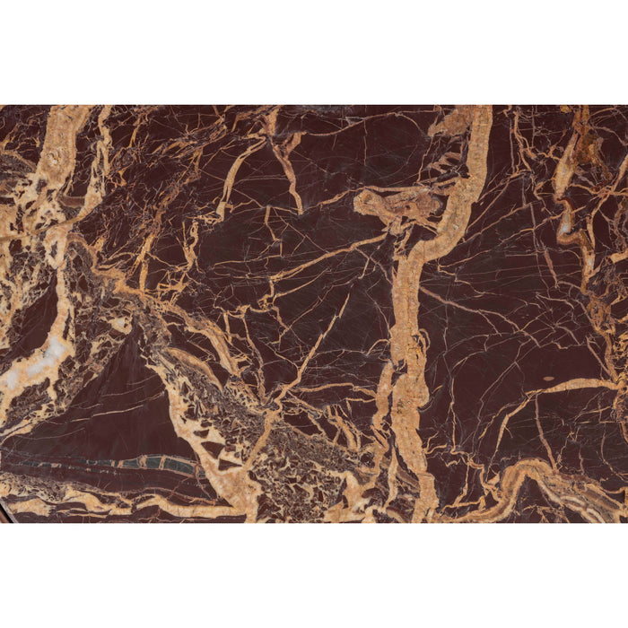 Dutchbone Mount Bijzettafel Rond 25x25 cm Marmer Bruin