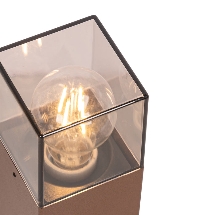 QAZQA Industriële staande buitenlamp roestbruin 30 cm IP44 - Denmark