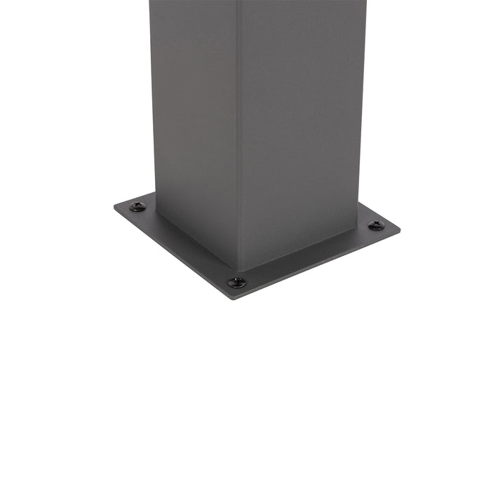 QAZQA Moderne staande buitenlamp 30 cm donkergrijs IP44 - Denmark