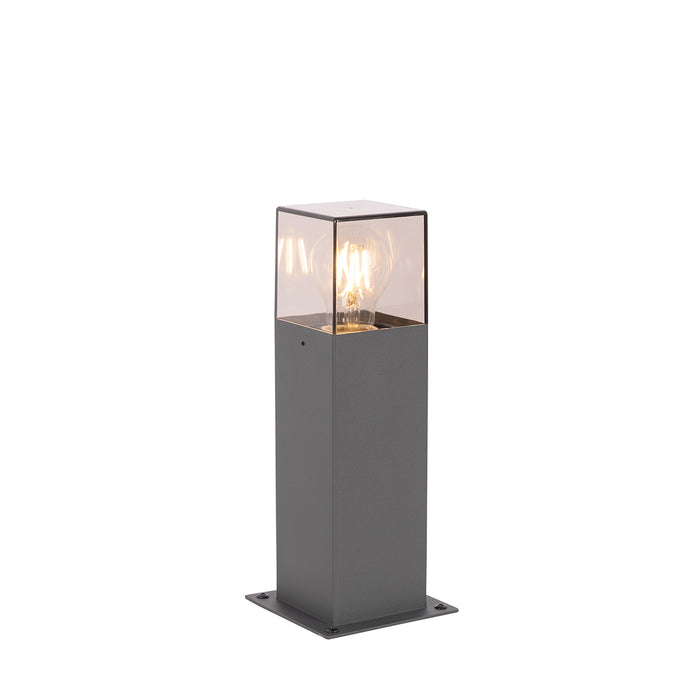 QAZQA Moderne staande buitenlamp 30 cm donkergrijs IP44 - Denmark