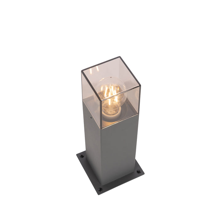 QAZQA Moderne staande buitenlamp 30 cm donkergrijs IP44 - Denmark