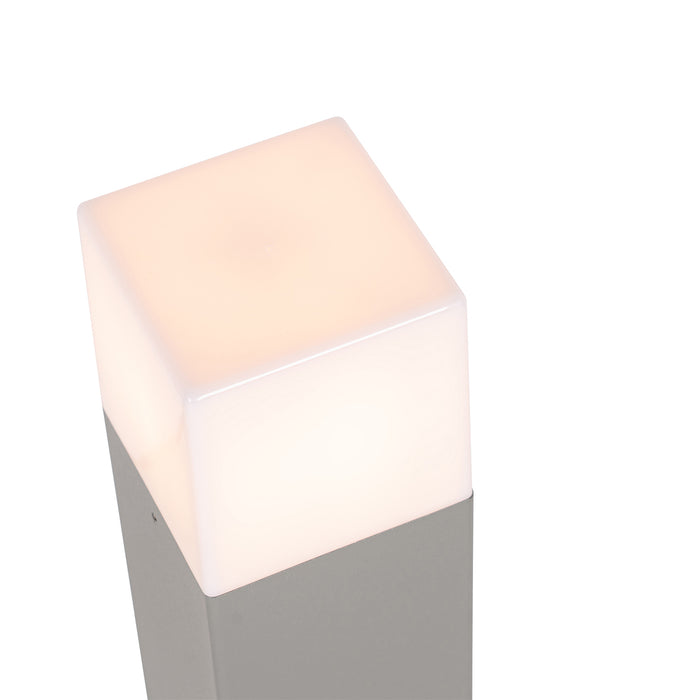 QAZQA Moderne staande buitenlamp grijs 50 cm IP44 - Denmark