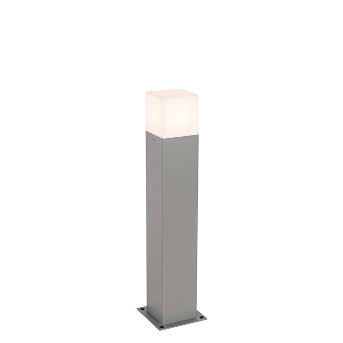 QAZQA Moderne staande buitenlamp grijs 50 cm IP44 - Denmark