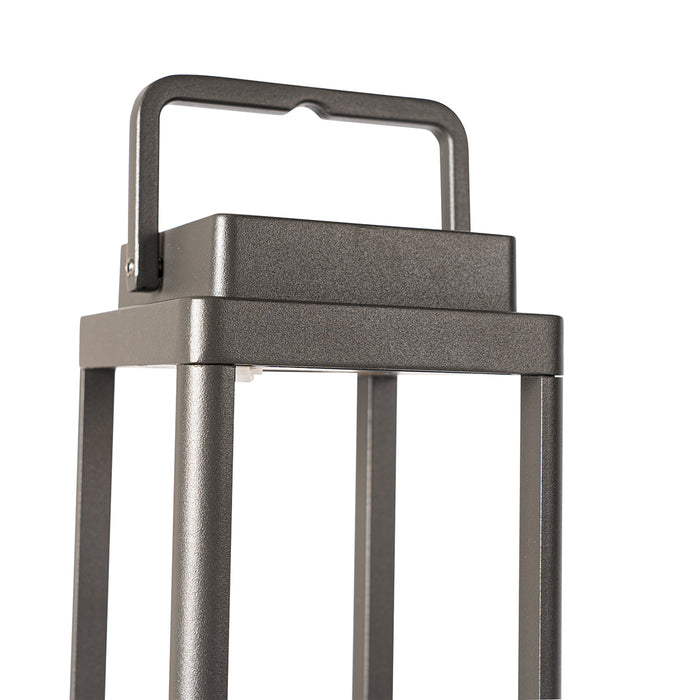 QAZQA Buiten tafellamp donkergrijs incl. LED oplaadbaar - Yara