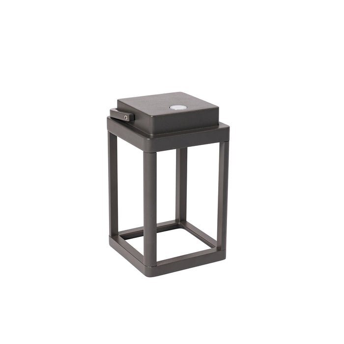 QAZQA Buiten tafellamp donkergrijs incl. LED oplaadbaar - Yara