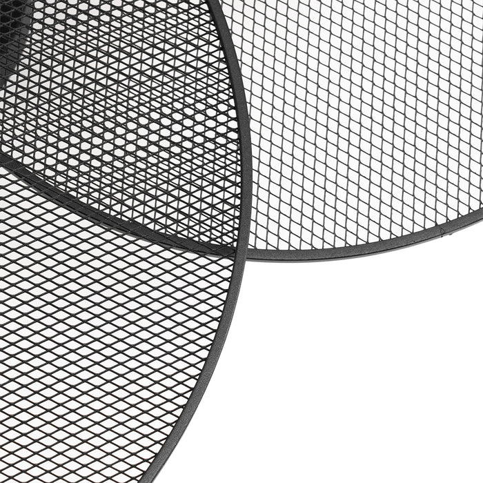 QAZQA Design plafondlamp zwart met mesh 3-lichts - Jane