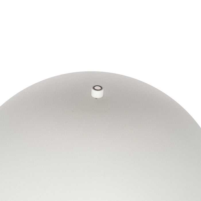 QAZQA Buiten vloerlamp mushroom wit oplaadbaar 3-staps dimbaar -