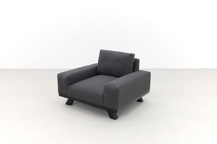 VDG Barcelona|Royalty Sunbrella loungeset - Sooty + stoel