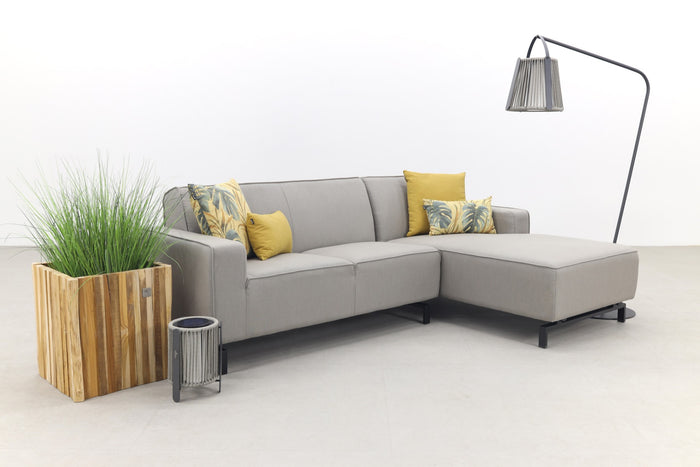 Boavista Sunbrella loungebank chaise longue - Nature Grey - 2-delig