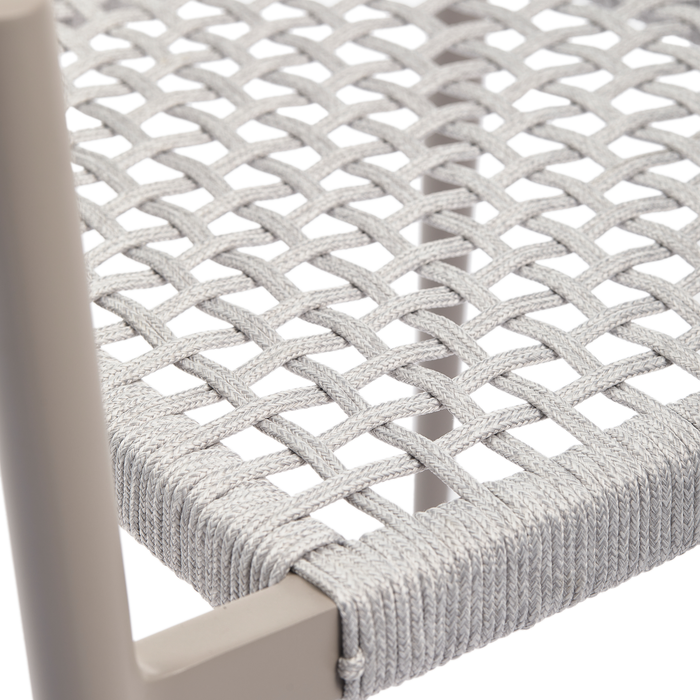 WOOOD Yellow tuinstoel - Touw|Aluminium - Lichtgrijs - Set van 2