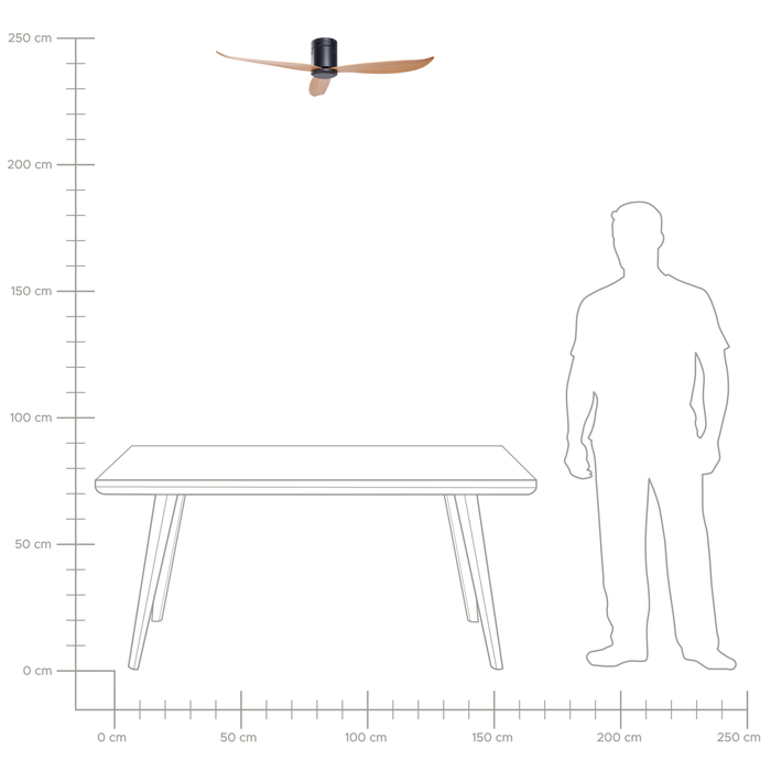Beliani - MALAD - Plafondventilator - Zwart - IJzer