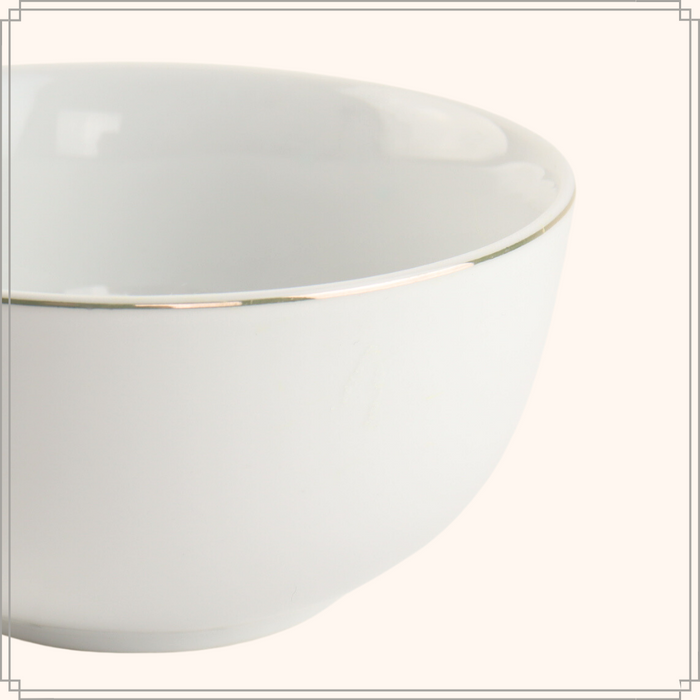 OTIX Serviesset Bordenset 6 persoons 18-delig Wit met Gouden rand P...