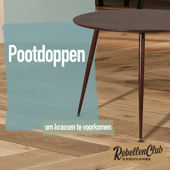 Rebellenclub Vemb Eetkamertafel - Ø100 cm Walnoot