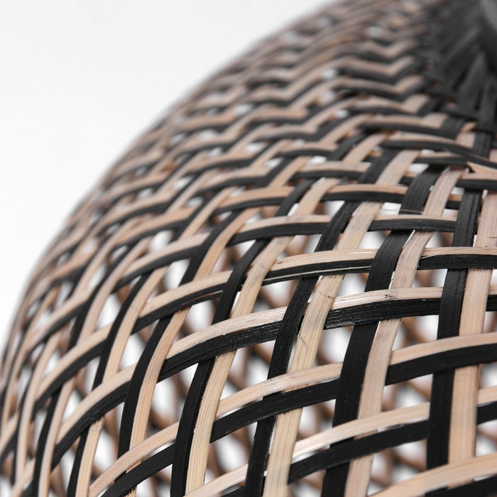 Steinhauer Vloerlamp Sparkled Light 7268ZW+K2001HS Zwart Kap Ø 60cm