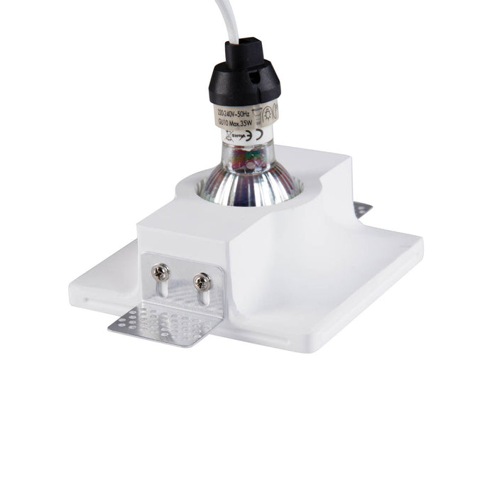 QAZQA Inbouwspot wit 12 cm rond - Gypsy Stucco