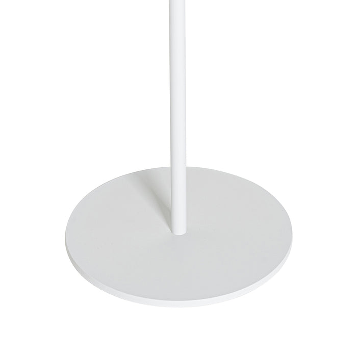 QAZQA Buiten vloerlamp wit incl. LED 3-staps dimbaar op solar - Ferre