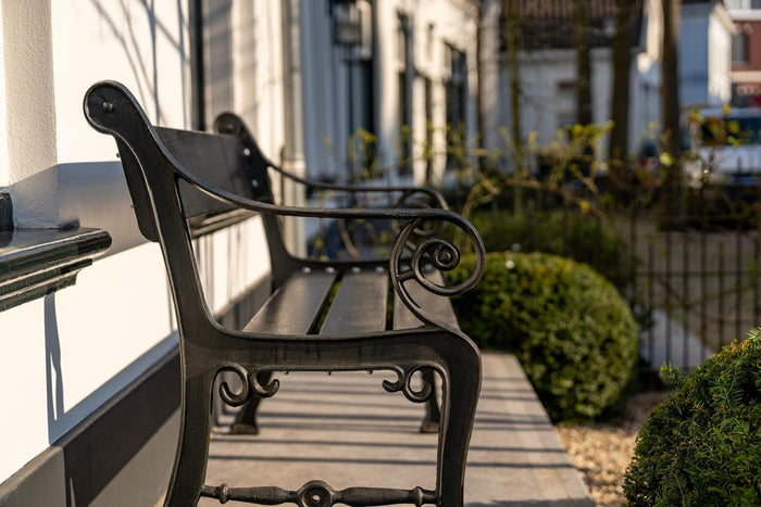 Gietijzeren tuinbank Prinsengracht