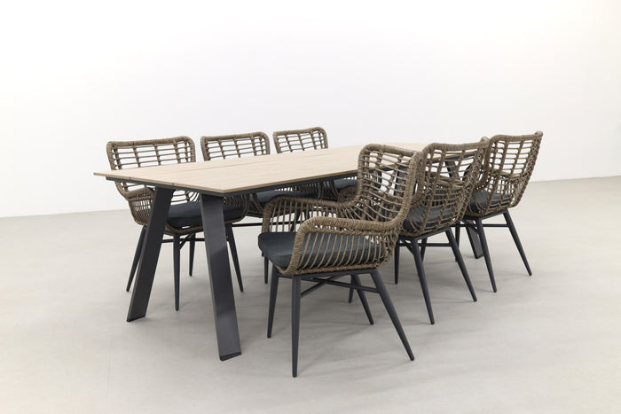 Jasmine natural|Garden Impressions Nevada 240x100 cm. tuinset