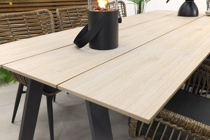 Jasmine natural|Garden Impressions Nevada 240x100 cm. tuinset