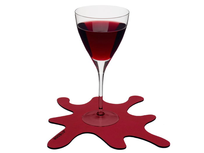 NOOBLU SPLASH onderzetters 15 x 15 cm - Cognac, set van 6