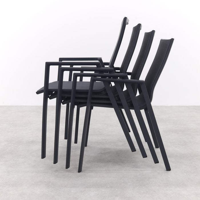 VDG Atmos stapelbare tuinstoel - Antraciet