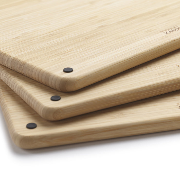 Joseph Joseph Folio Snijplankset - Set van 3 - Zilver / Bamboo