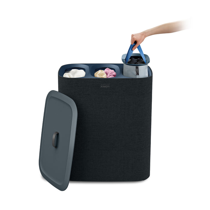 Joseph Joseph Tota Trio Wasmand 90 L - Carbon Black
