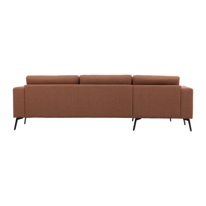 by fonQ Lewis Hoekbank met Chaise Longue Links - Nougat