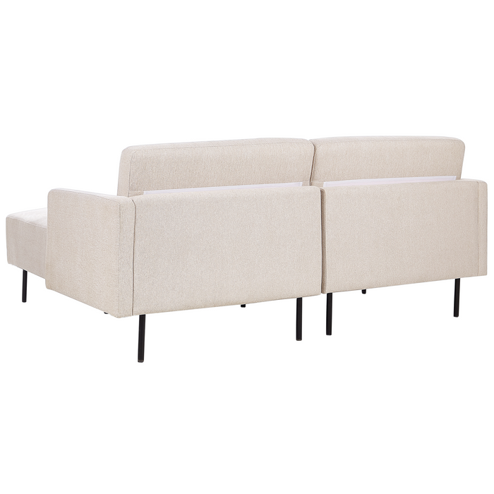 Beliani - BREDA - Hoekbank - Lichtbeige - Linkszijdig - Polyester