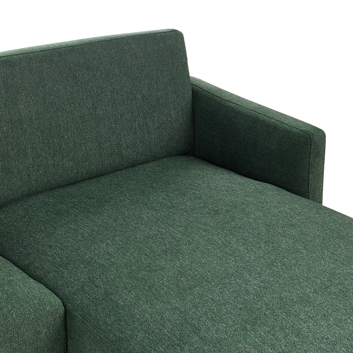 Beliani - BREDA - Hoekbank - Donkergroen - Linkszijdig - Polyester
