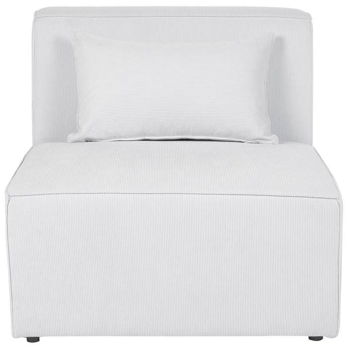 Beliani - LEMVIG - Driezitsbank - Gebroken wit - Universeel - Corduroy