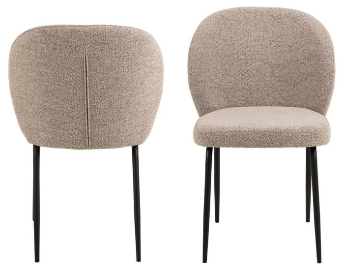 Giga Living - Eetkamerstoel Santiago Beige - Set van 2