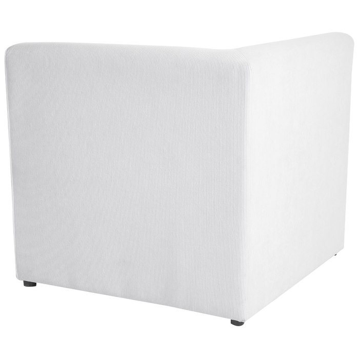 Beliani-LEMVIG-Hoekbank 4-zits-Gebroken wit-Rechterzijde-Corduroy