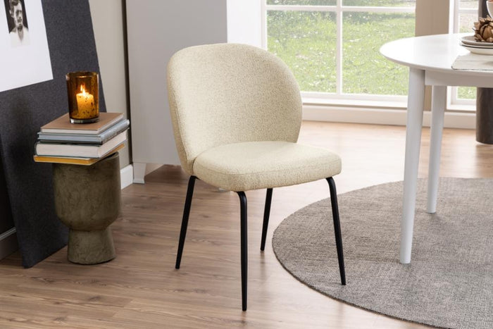 Giga Living - Eetkamerstoel Santiago Cream - Set van 2