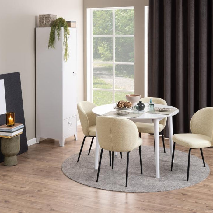Giga Living - Eetkamerstoel Santiago Cream - Set van 2