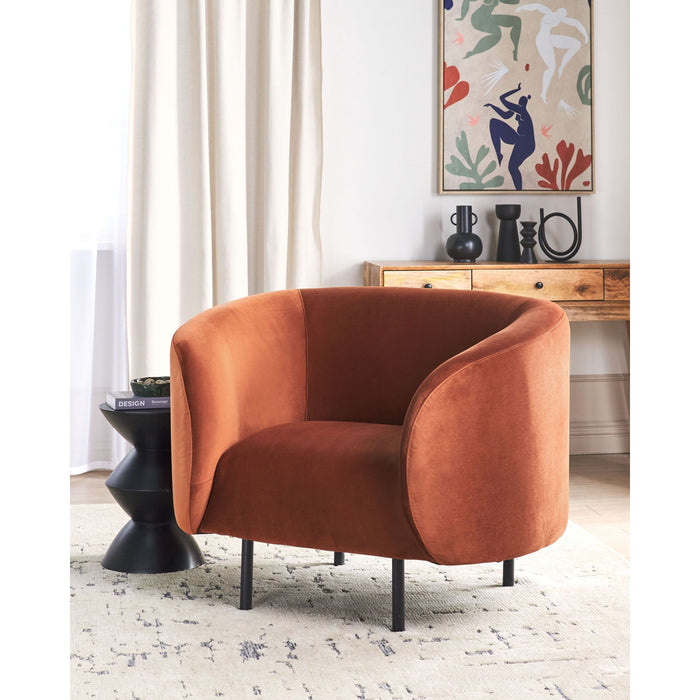 Beliani - LOEN - Fauteuil - Oranje - Fluweel