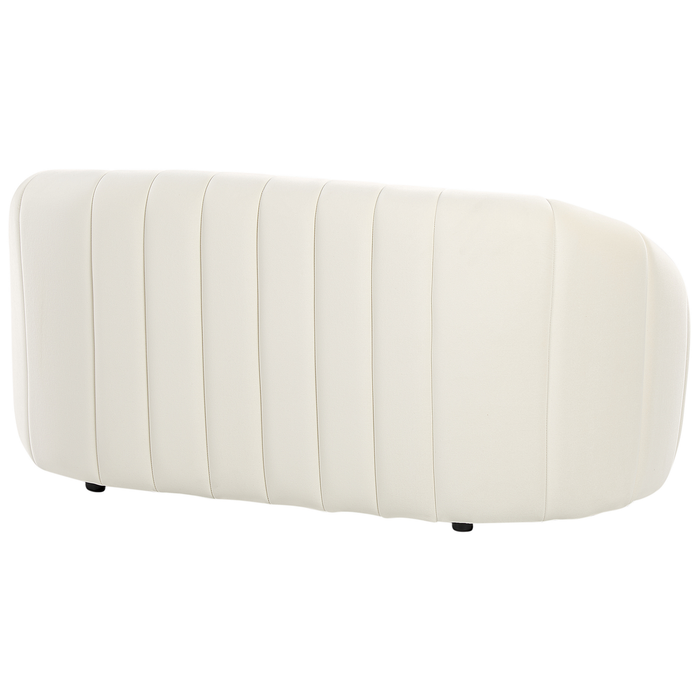 Beliani - MALUNG - Tweezitsbank - Gebroken wit - Fluweel