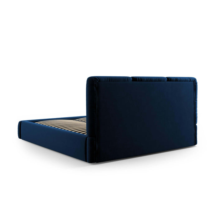 Windsor & Co Horizon Bedframe met Opbergvak - 180 x 200 cm - Fluweel - Koningsblauw