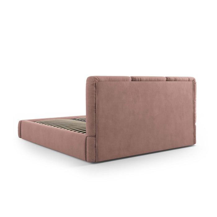 Windsor & Co Horizon Bedframe met Opbergvak - 160 x 200 cm - Chenille - Roze