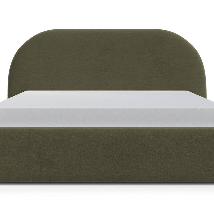 NADUVI Collection Philipa Bedframe - 180 x 200 cm - Fluweel - Olijfgroen