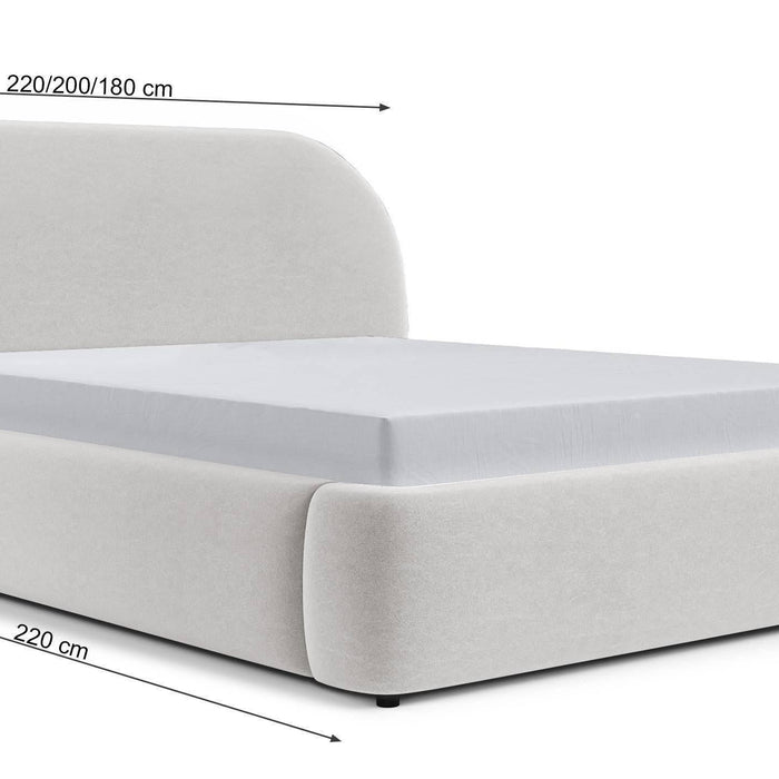 NADUVI Collection Philipa Bedframe - 180 x 200 cm - Fluweel - Olijfgroen