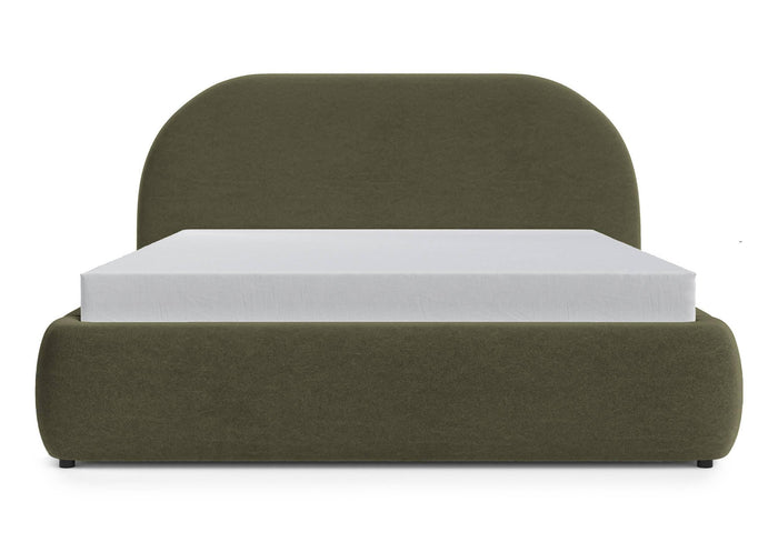 NADUVI Collection Philipa Bedframe - 160 x 200 cm - Fluweel - Olijfgroen