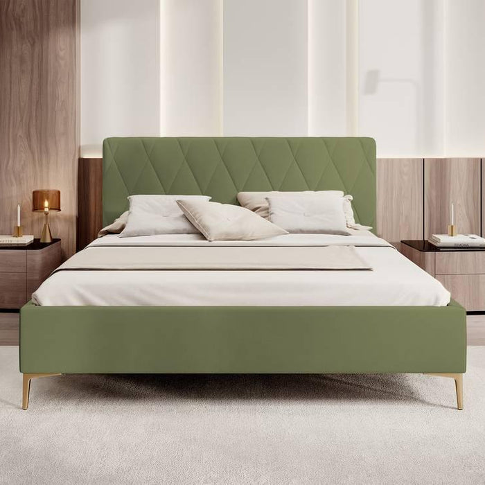 NADUVI Collection Ticaro Bedframe - 180 x 200 - Olifgroen