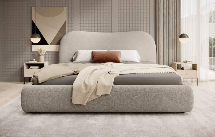 NADUVI Collection Sombala Bedframe - 180 x 200 cm - Donkerbeige