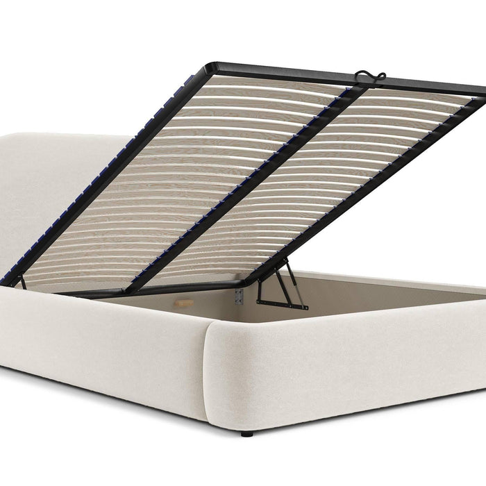 NADUVI Collection Philipa Bedframe - 180 x 200 cm - Fluweel - Crème
