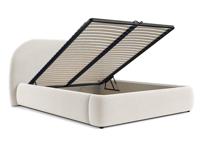 NADUVI Collection Philipa Bedframe - 160 x 200 cm - Fluweel - Crème