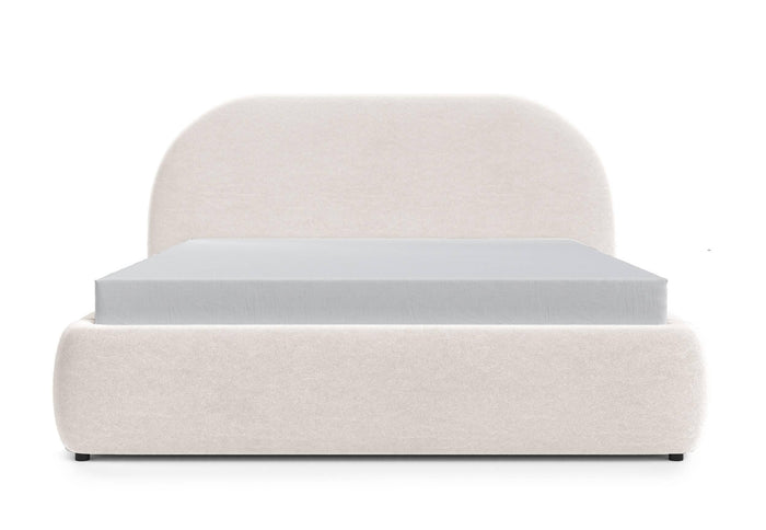 NADUVI Collection Philipa Bedframe - 140 x 200 cm - Fluweel - Crème