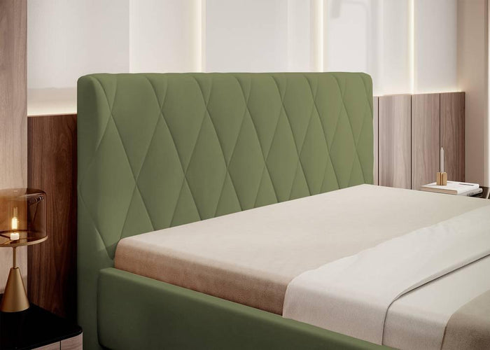 NADUVI Collection Ticaro Bedframe - 160 x 200 cm - Olijfgroen