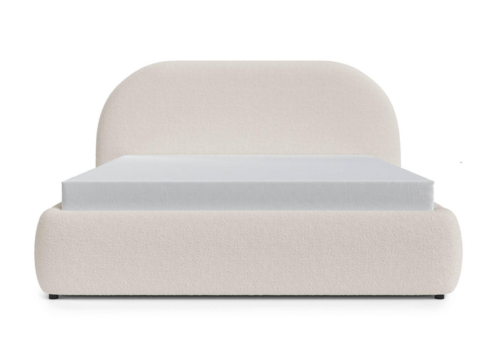 NADUVI Collection Philipa Bedframe - 160 x 200 cm - Bouclé - Lichtbeige